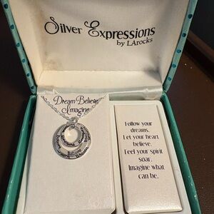 Silver Expressions by LArocks Inspirational Necklace